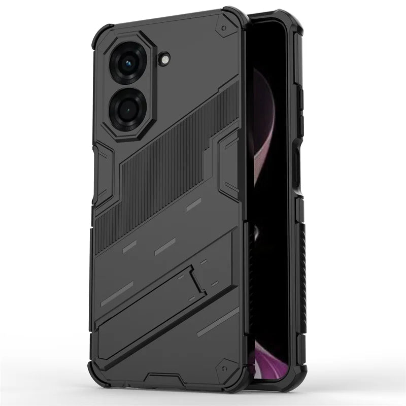 Shockproof Armor Phone Case For Poco C71 C65 C75 C55 4G Magnetic Stand Cover PocoC65 Poxo Poko Pocco Little C 65 75 71 55 65C