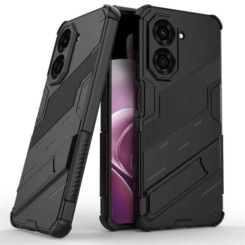Shockproof Armor Phone Case For Poco C71 C65 C75 C55 4G Magnetic Stand Cover PocoC65 Poxo Poko Pocco Little C 65 75 71 55 65C